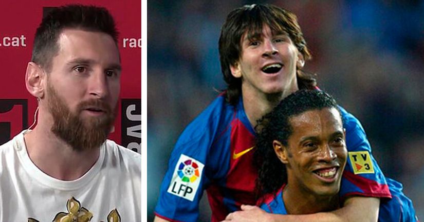 'He passed me the torch': One thing Leo Messi would be eternally grateful to Ronaldinho for - logo
