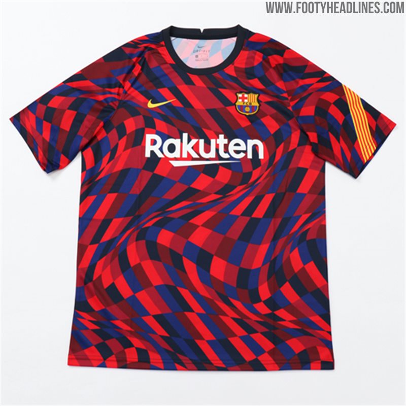 barcelona pre match kit