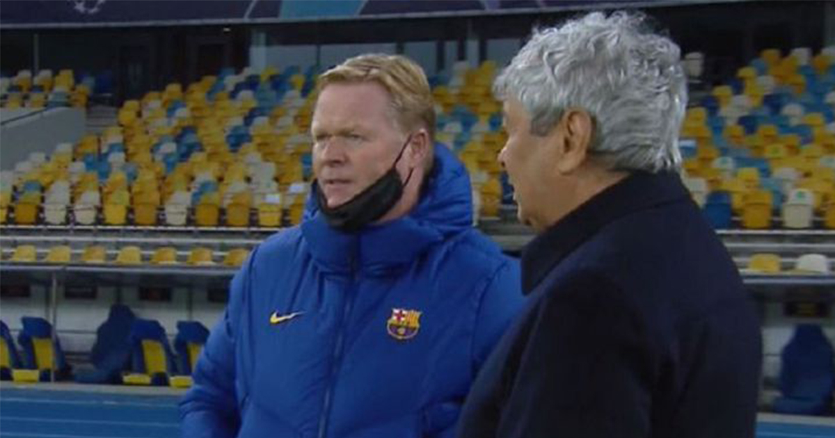 What Barca boss Koeman reportedly told Dynamo Kyiv boss Lucescu ahead of the game revealed.