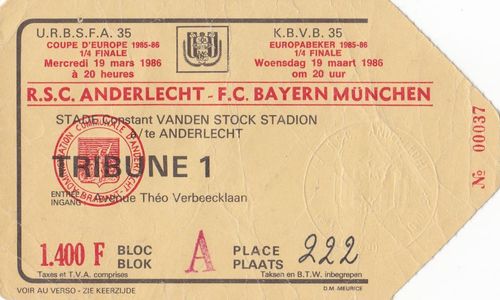 Eine Seite Aus Der Fc Bayern Geschichte Dramatische Saison 1986 87
